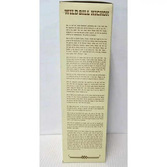 Wild Bill Hickock Whiskey Decanter McCormick Distillery Gunfighter Series IN BOX - Picture 9 of 11